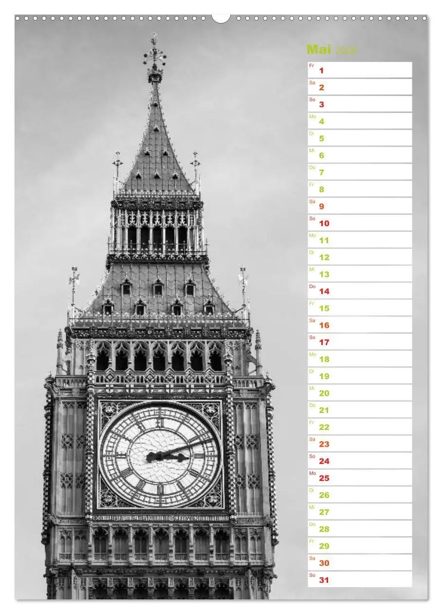 Bild: 9783516430691 | Big City London (Wandkalender 2026 DIN A2 hoch), CALVENDO...