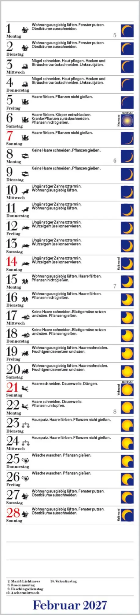 Bild: 9783819300691 | Mond-Langplaner 2027 | Verlag Korsch | Kalender | 13 S. | Deutsch