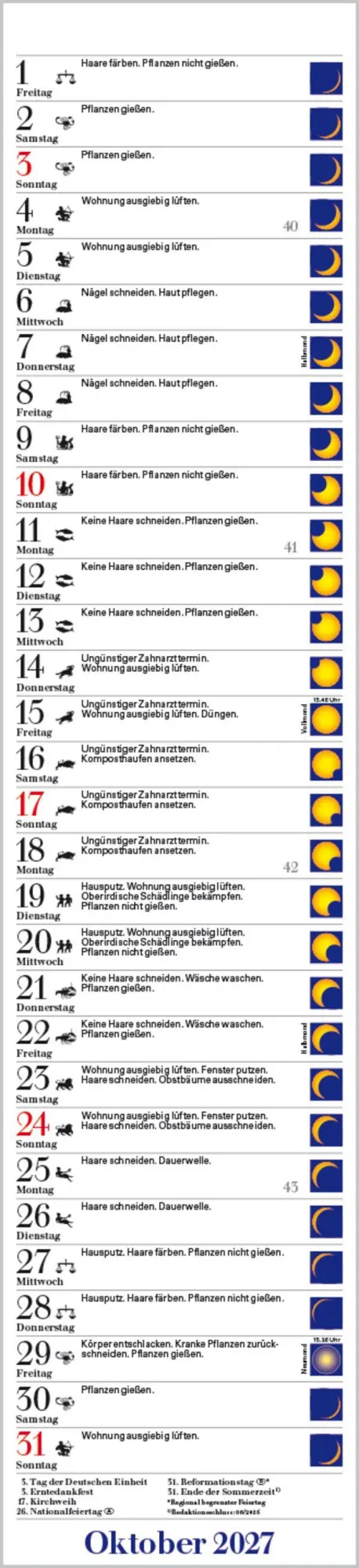 Bild: 9783819300691 | Mond-Langplaner 2027 | Verlag Korsch | Kalender | 13 S. | Deutsch