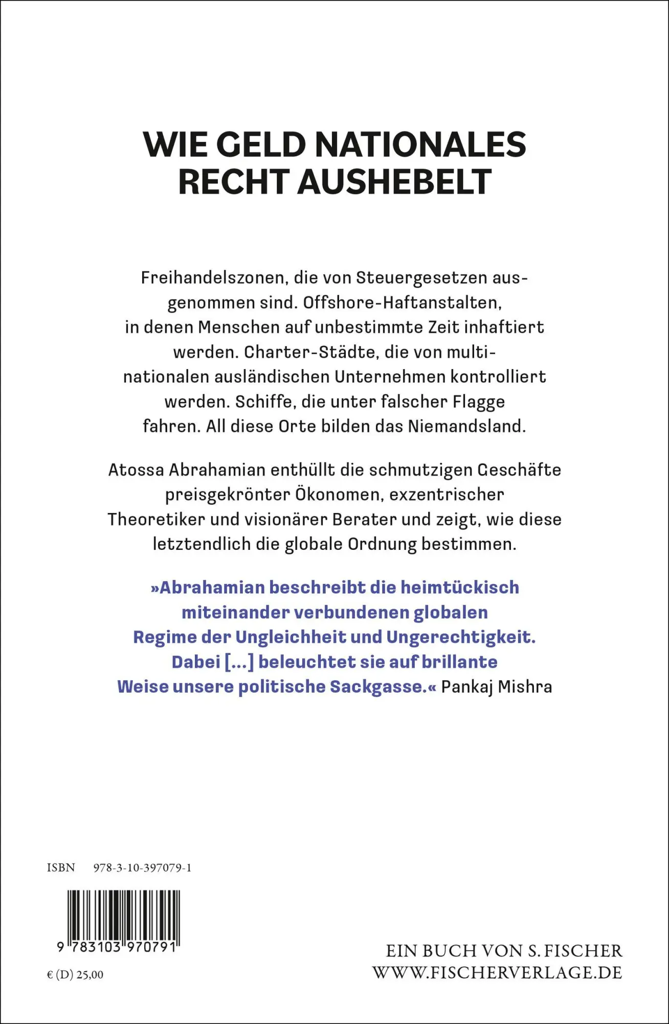Rückseite: 9783103970791 | Schmutzige Geschäfte im Niemandsland | Atossa Araxia Abrahamian | Buch