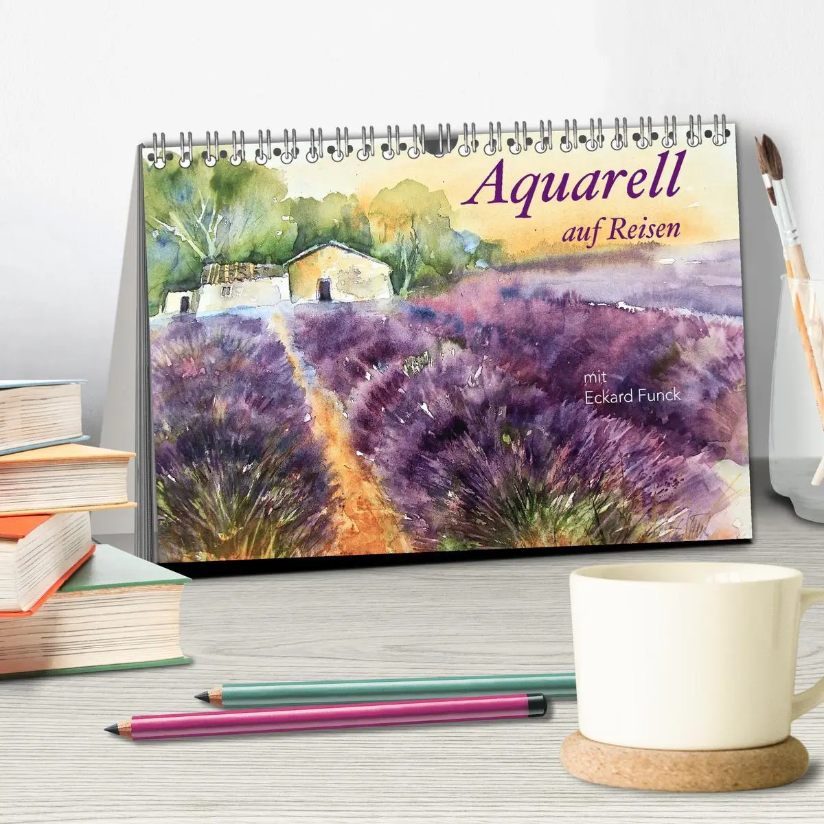 Bild: 9783383840791 | Aquarell auf Reisen - mit Eckard Funck (Tischkalender 2025 DIN A5...