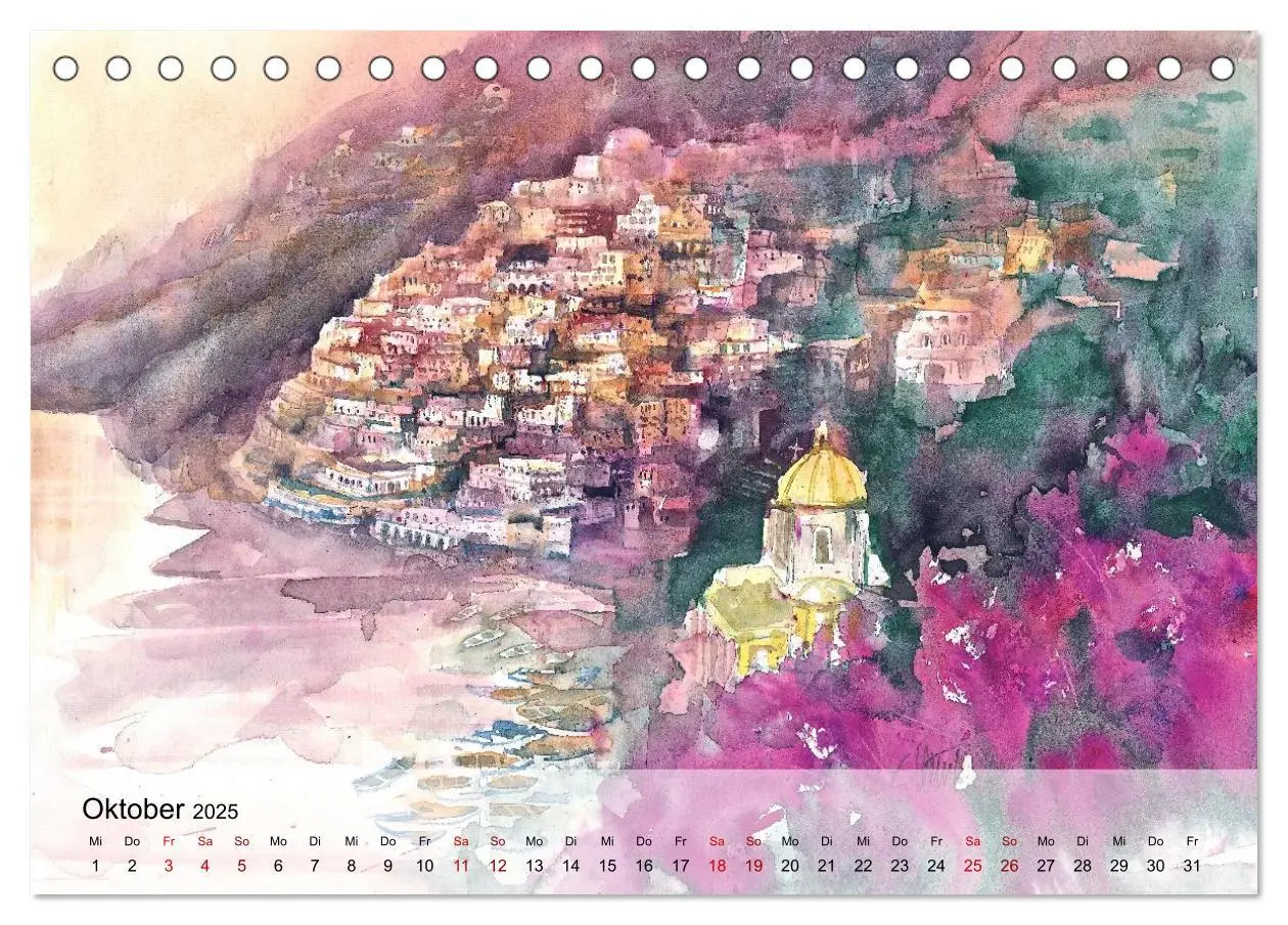 Bild: 9783383840791 | Aquarell auf Reisen - mit Eckard Funck (Tischkalender 2025 DIN A5...