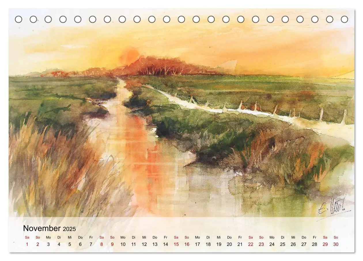 Bild: 9783383840791 | Aquarell auf Reisen - mit Eckard Funck (Tischkalender 2025 DIN A5...