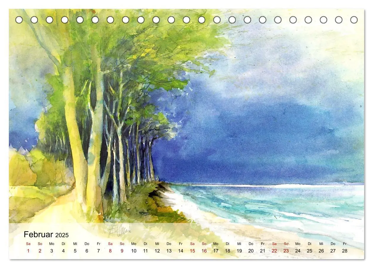 Bild: 9783383840791 | Aquarell auf Reisen - mit Eckard Funck (Tischkalender 2025 DIN A5...
