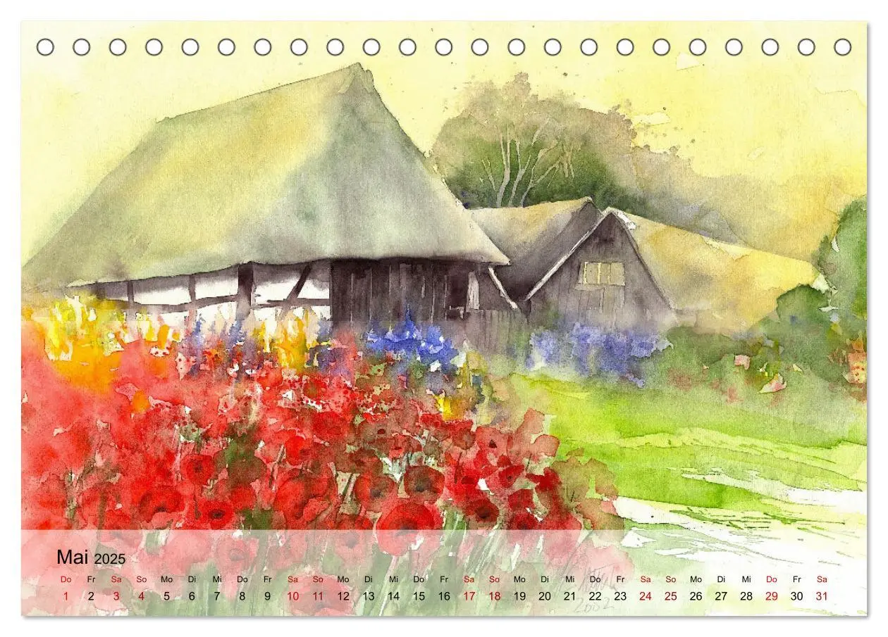 Bild: 9783383840791 | Aquarell auf Reisen - mit Eckard Funck (Tischkalender 2025 DIN A5...