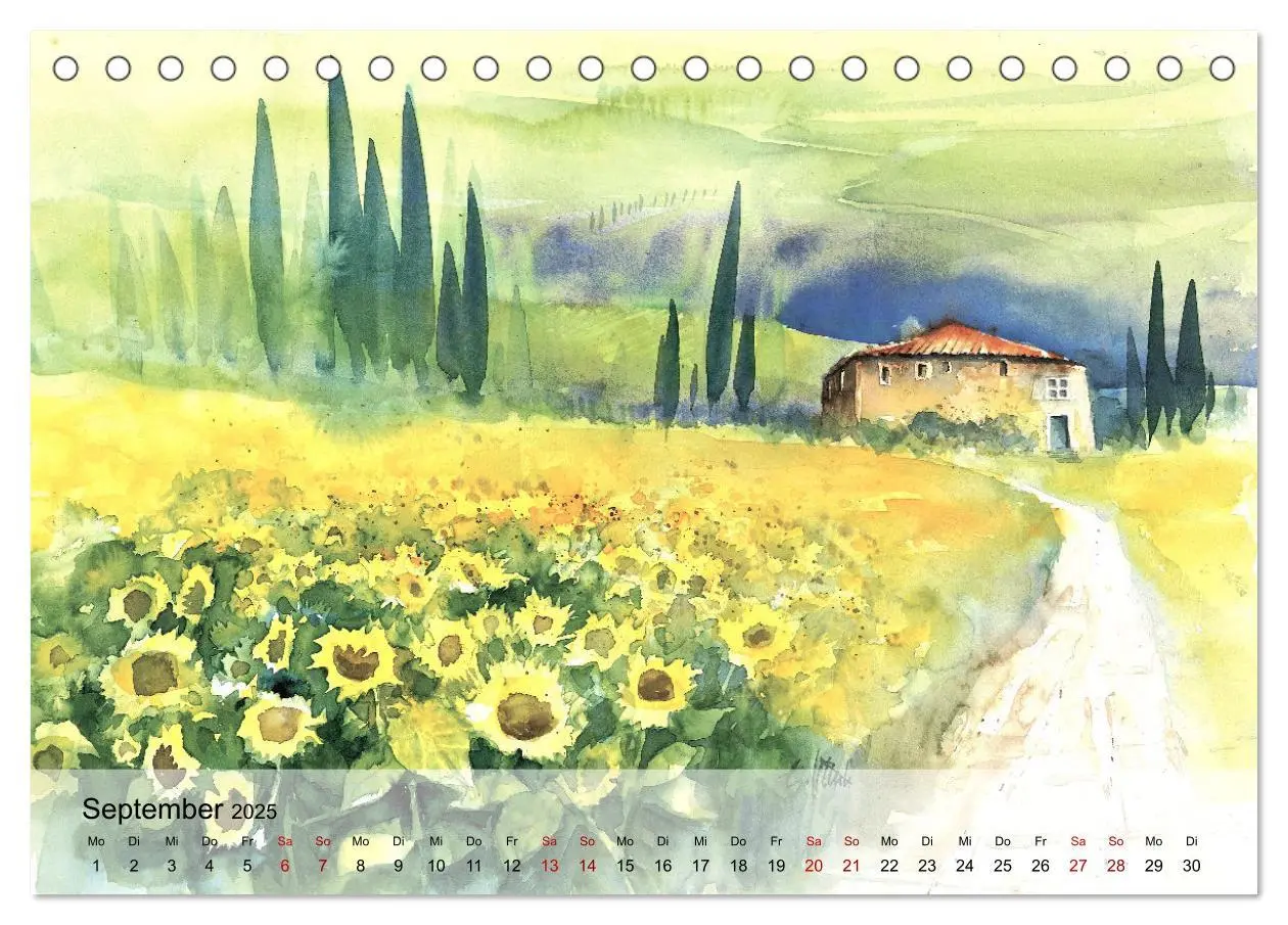 Bild: 9783383840791 | Aquarell auf Reisen - mit Eckard Funck (Tischkalender 2025 DIN A5...
