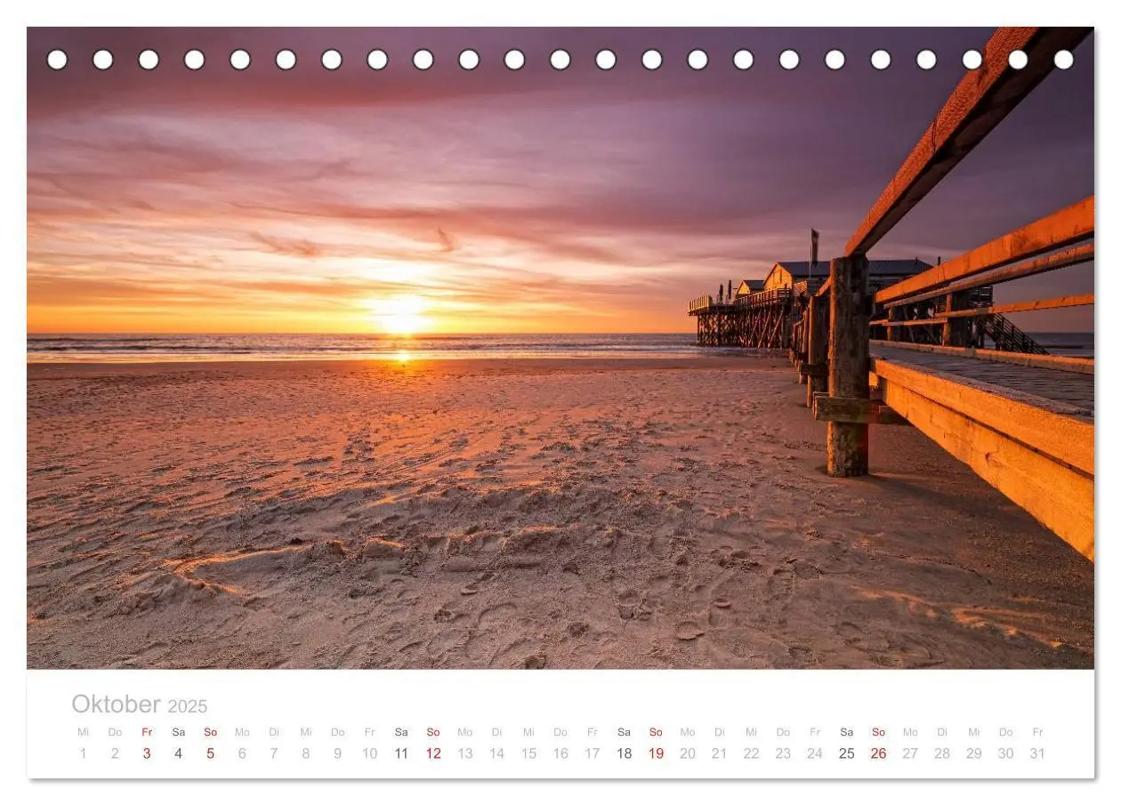 Bild: 9783435620791 | St. Peter-Ording (Tischkalender 2025 DIN A5 quer), CALVENDO...