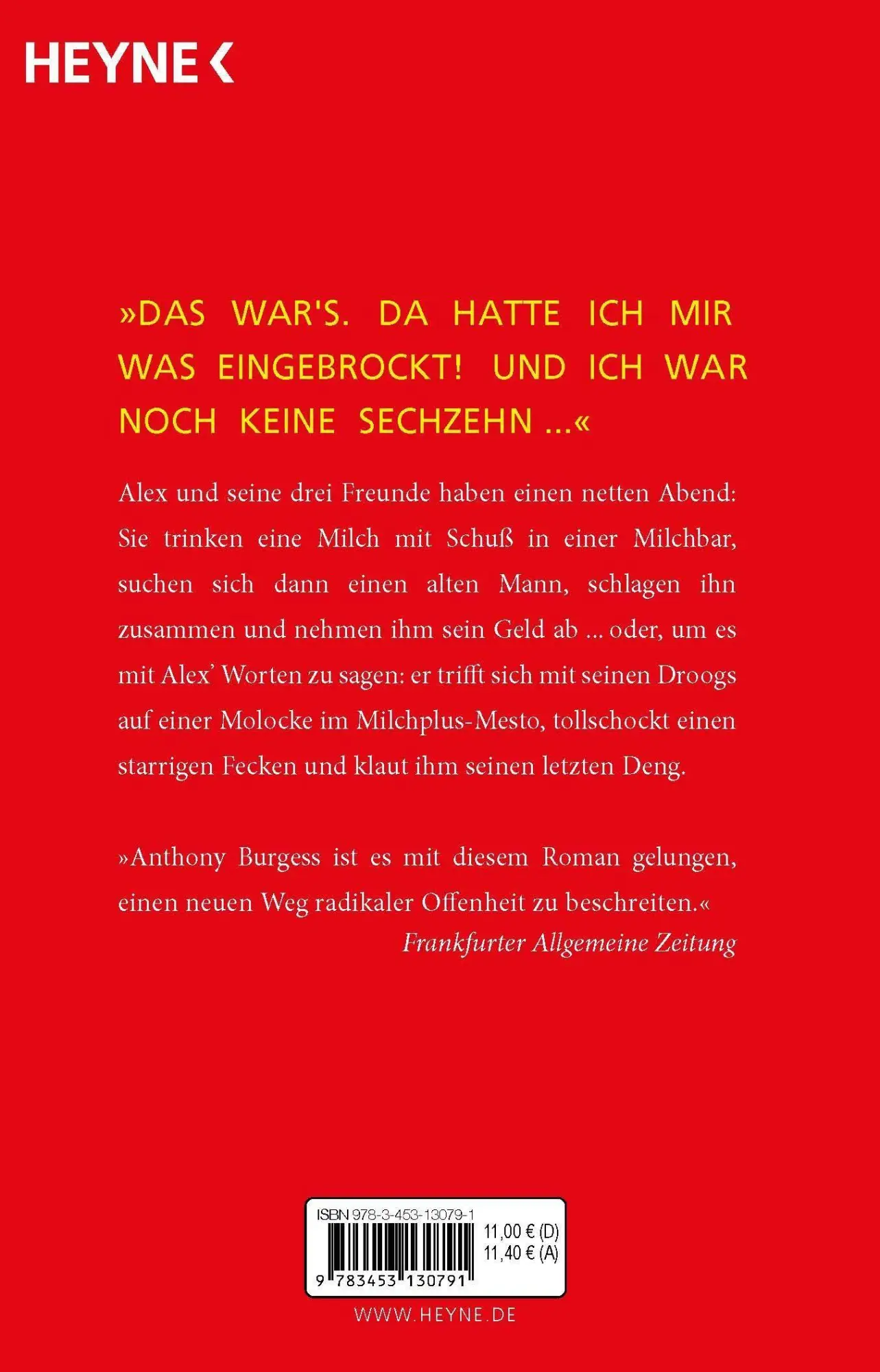 Bild: 9783453130791 | Clockwork Orange | Anthony Burgess | Taschenbuch | 224 S. | Deutsch