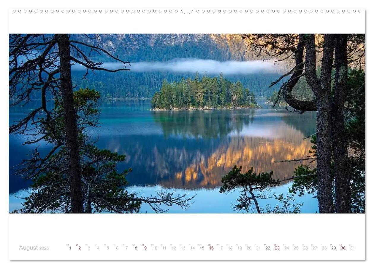 Bild: 9783516040791 | Unterwegs am Eibsee (hochwertiger Premium Wandkalender 2026 DIN A2...
