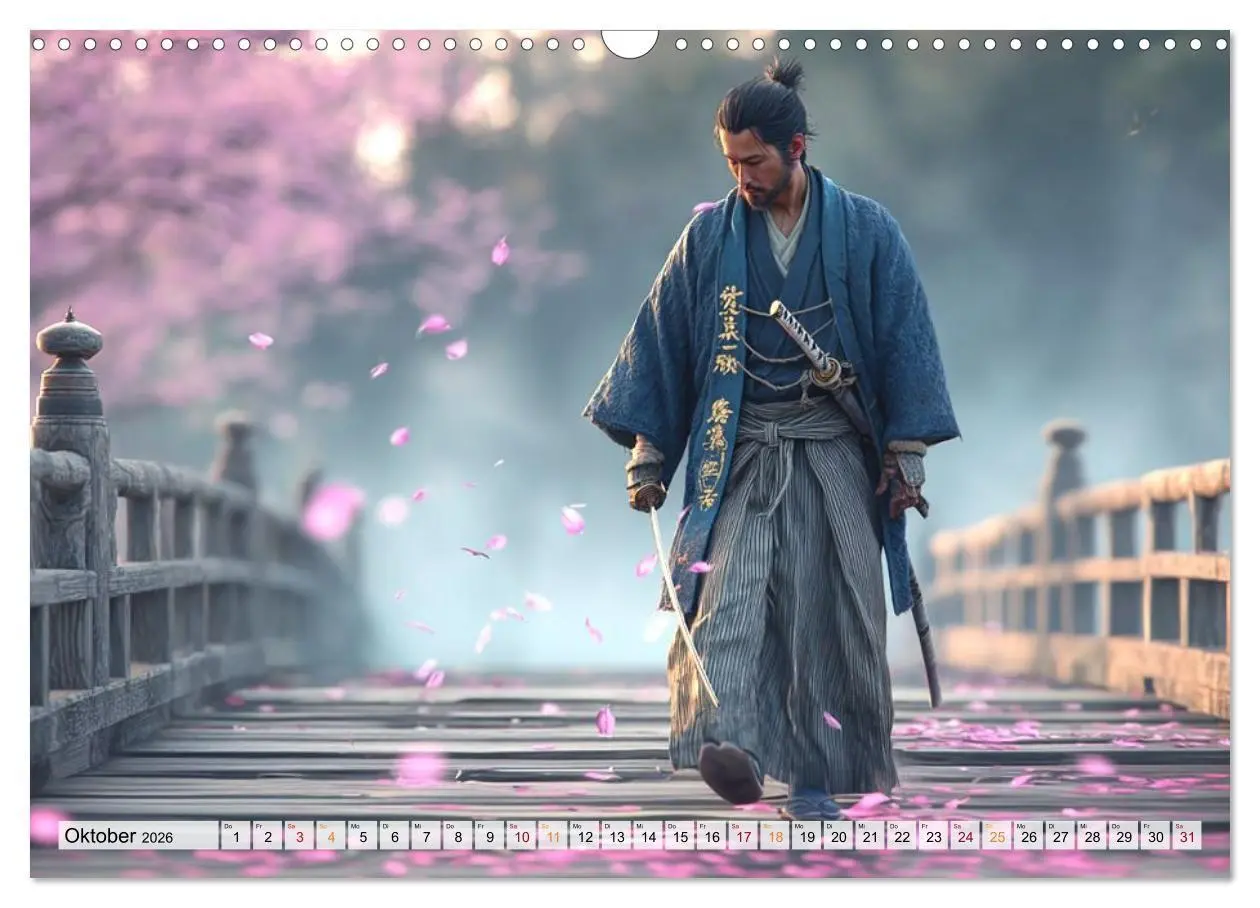 Bild: 9783516660791 | Die Seele des Schwertes - Samurai im Bild (Wandkalender 2026 DIN A3...