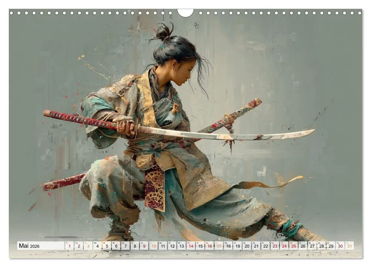 Bild: 9783516660791 | Die Seele des Schwertes - Samurai im Bild (Wandkalender 2026 DIN A3...