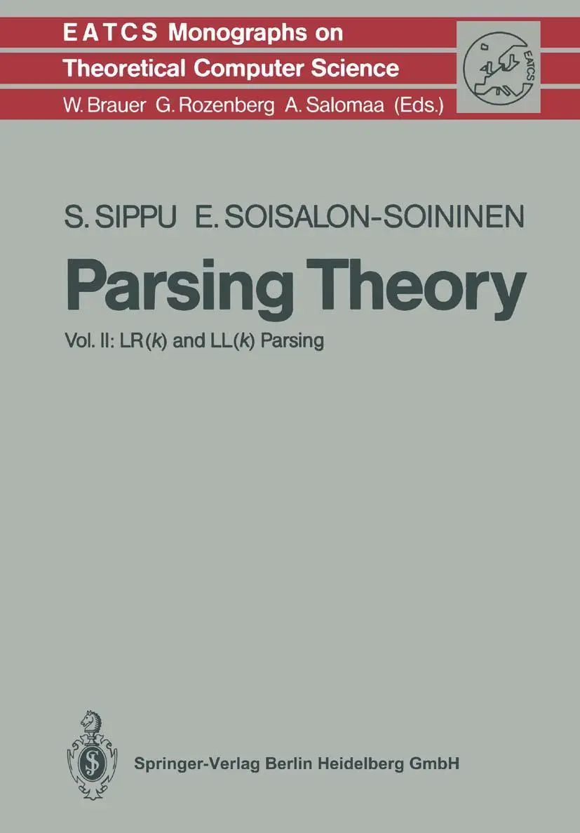 Cover: 9783642080791 | Parsing Theory | Volume II LR(k) and LL(k) Parsing | Sippu (u. a.)