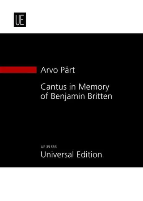 Cover: 9783702470791 | Cantus in Memory of Benjamin Britten | Arvo Pärt | Taschenbuch | 2011