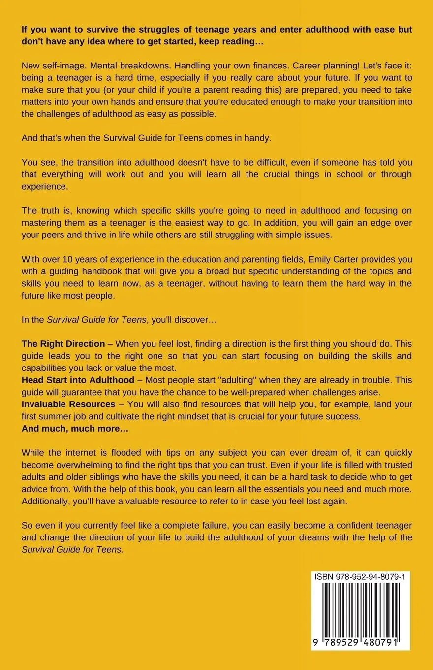 Rückseite: 9789529480791 | Survival Guide for Teens | Emily Carter | Taschenbuch | Englisch
