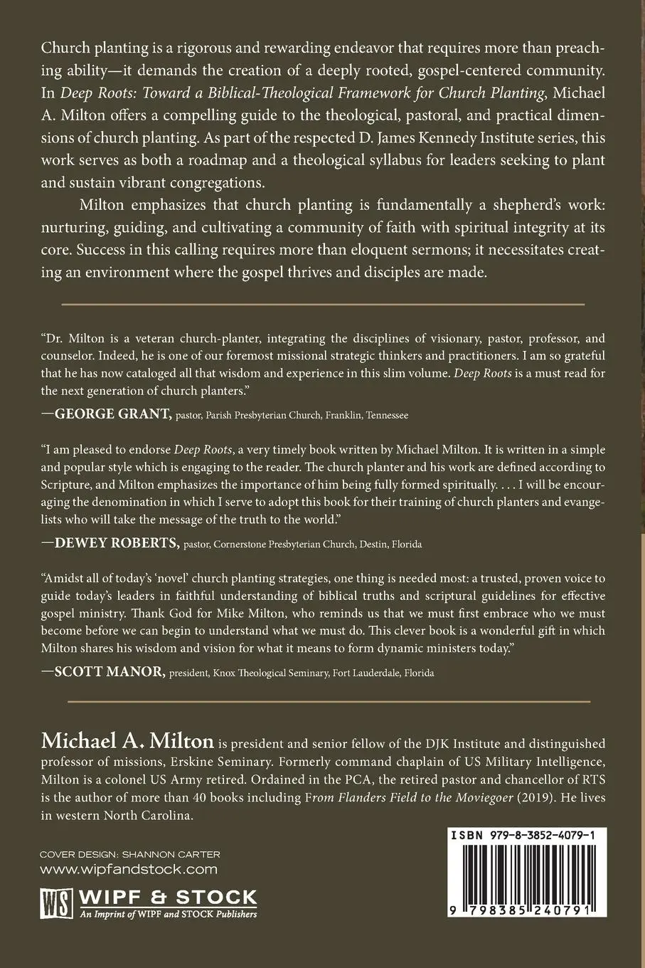 Rückseite: 9798385240791 | Deep Roots | Michael A Milton | Taschenbuch | Englisch | 2025