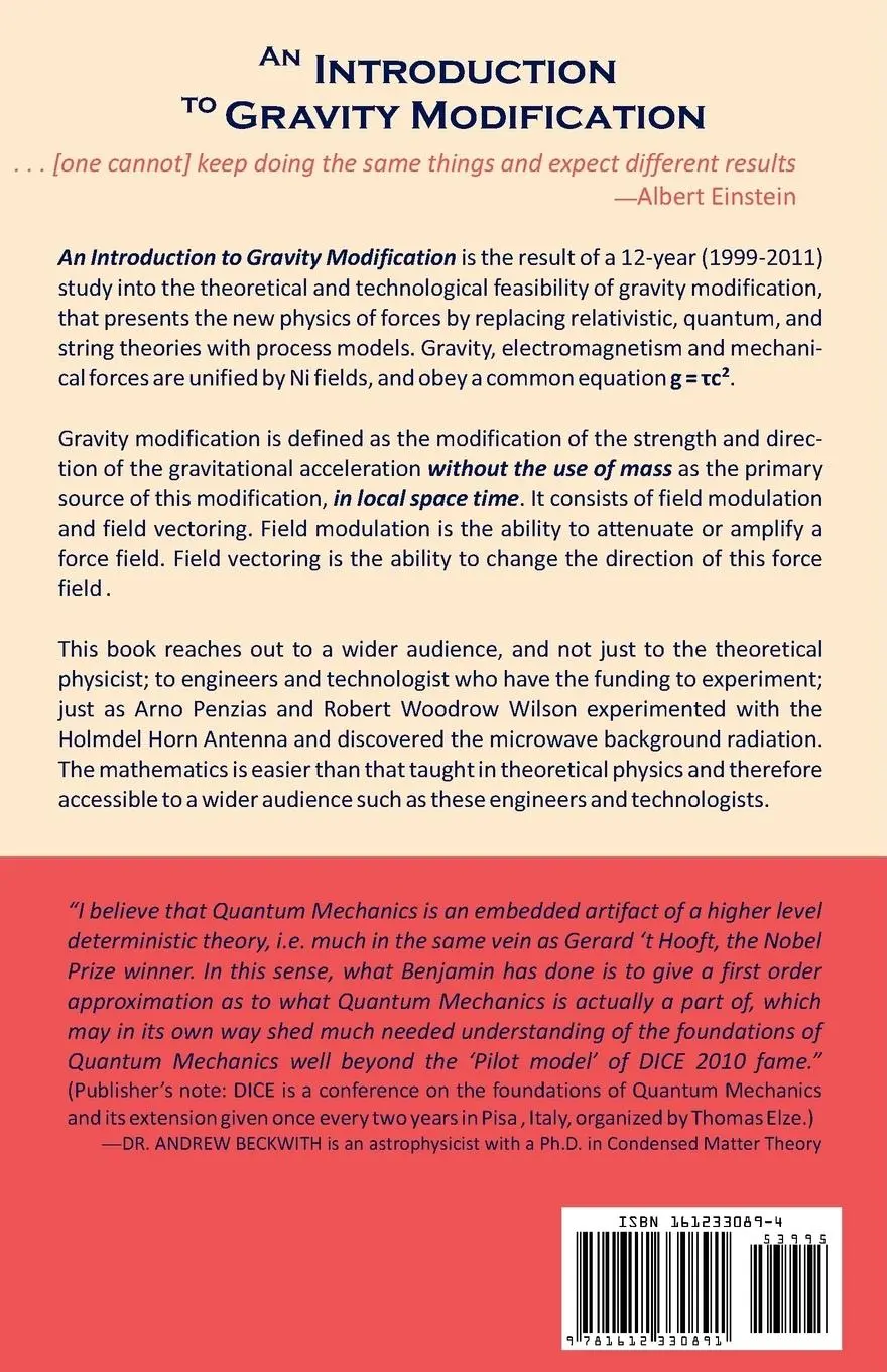 Rückseite: 9781612330891 | An Introduction to Gravity Modification | Benjamin T. Solomon | Buch