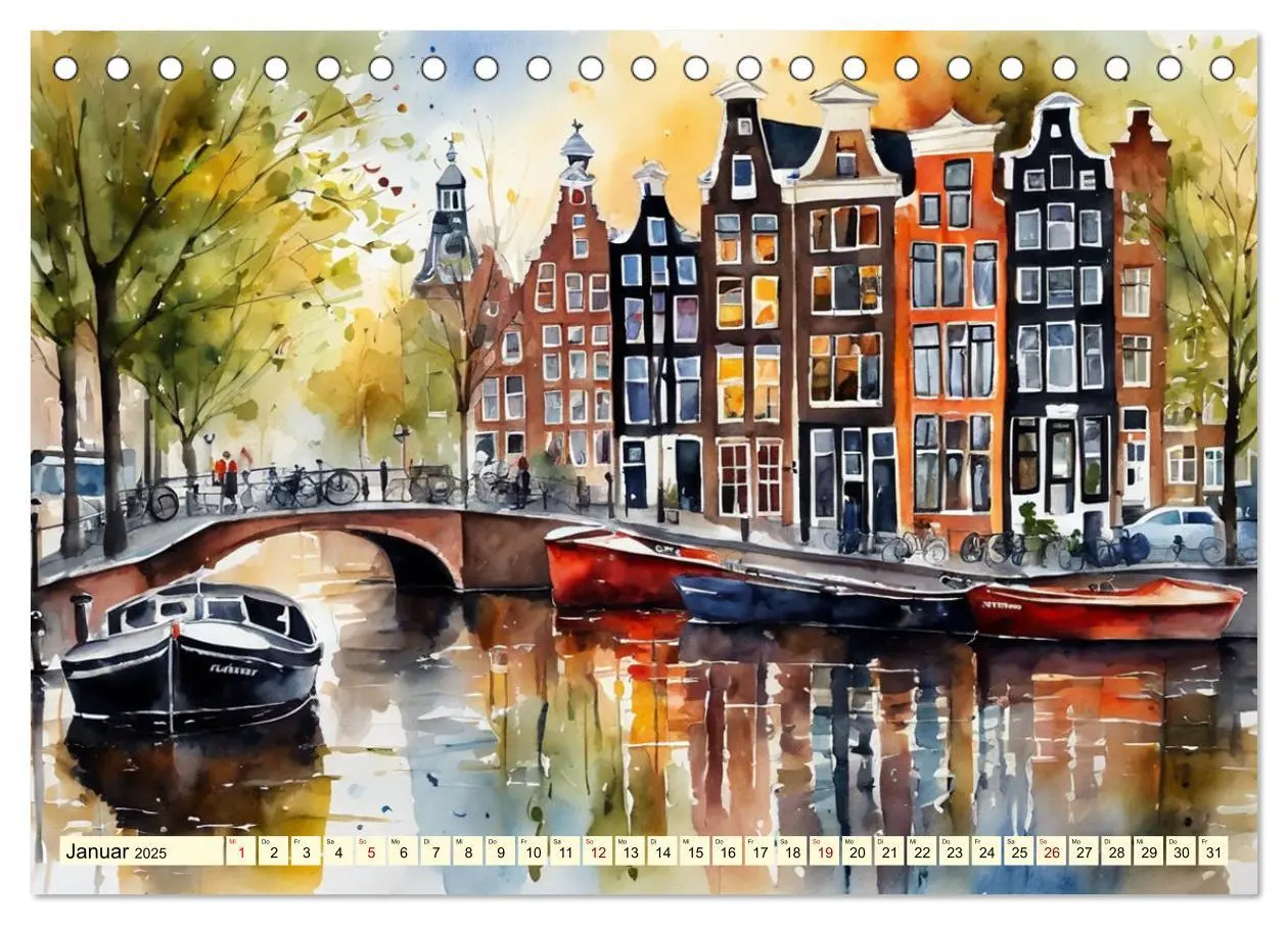 Bild: 9783457180891 | Zauberhafte Niederlande (Tischkalender 2025 DIN A5 quer), CALVENDO...