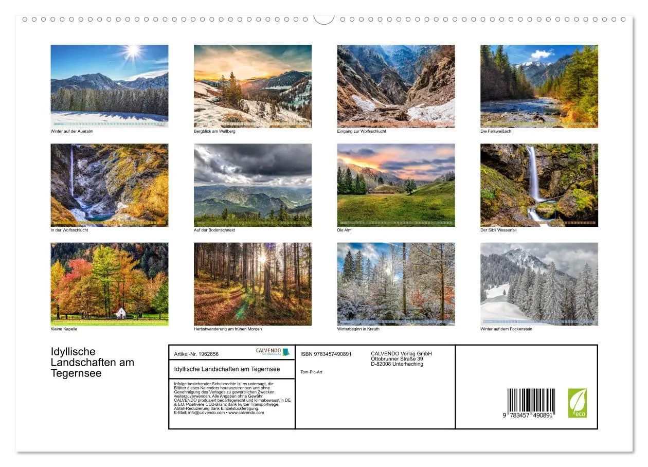 Bild: 9783457490891 | Idyllische Landschaften am Tegernsee (hochwertiger Premium...