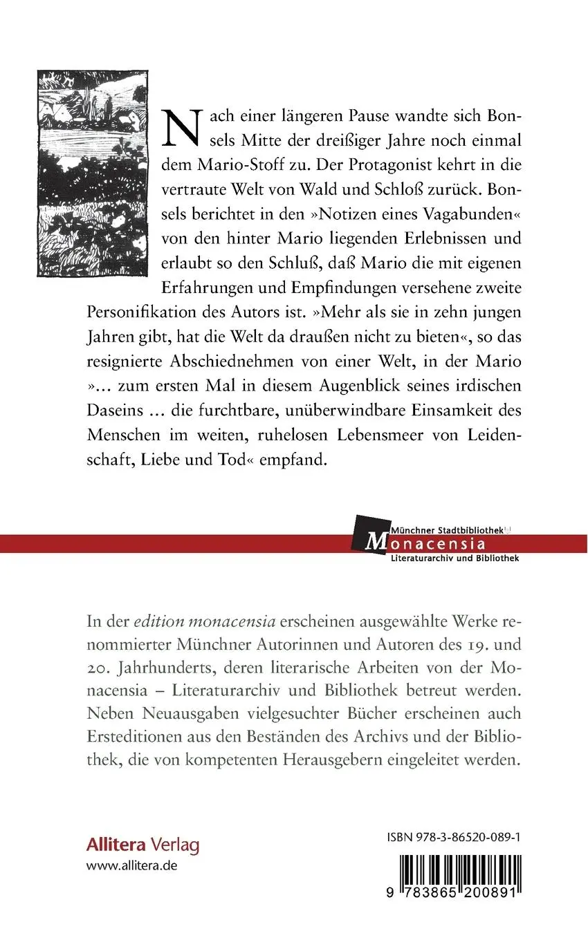 Rückseite: 9783865200891 | Mario, ein Leben im Walde | Drittes Buch: Heimkehr | Waldemar Bonsels