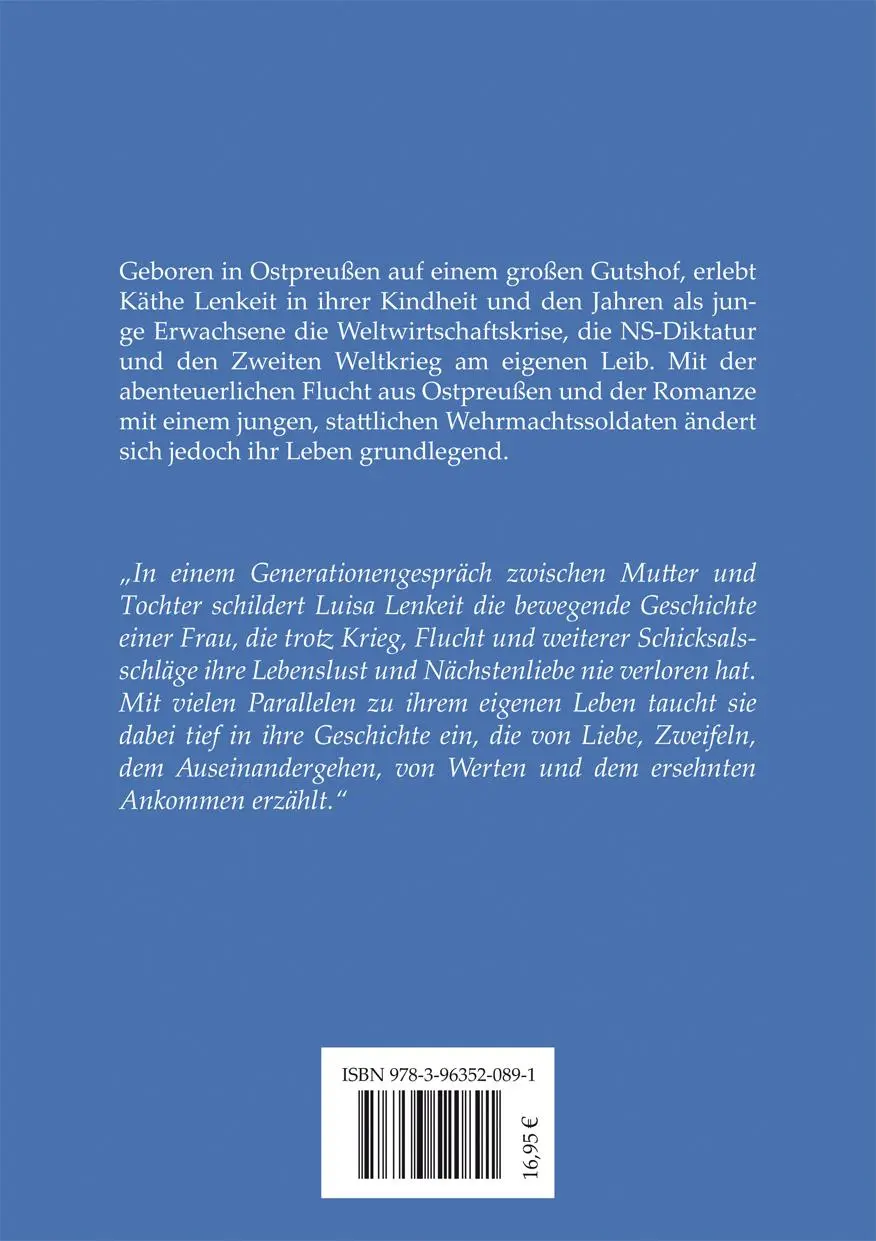 Rückseite: 9783963520891 | Wart auf mich, ich komm zurück | Luisa Lenkeit | Taschenbuch | 396 S.