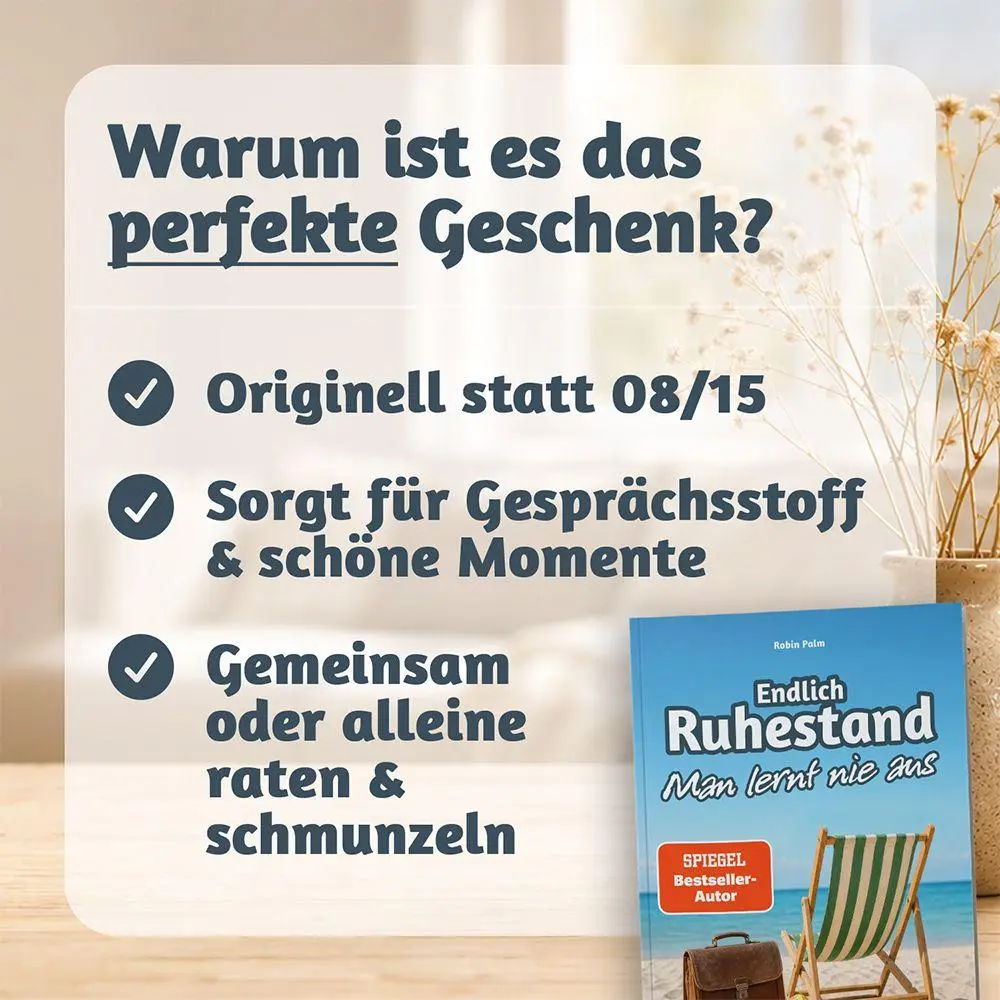 Bild: 9783985610891 | Endlich Ruhestand - Man lernt nie aus | Robin Palm | Taschenbuch