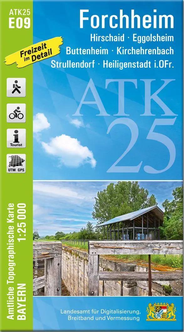 Cover: 9783987760891 | ATK25-E09 Forchheim (Amtliche Topographische Karte 1:25000) | Deutsch