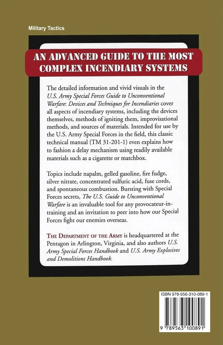 Rückseite: 9789563100891 | U.S. Army Special Forces Guide to Unconventional Warfare | Taschenbuch
