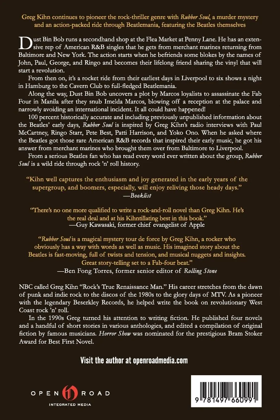 Rückseite: 9781497660991 | Rubber Soul | A Novel | Greg Kihn | Taschenbuch | Englisch | 2014