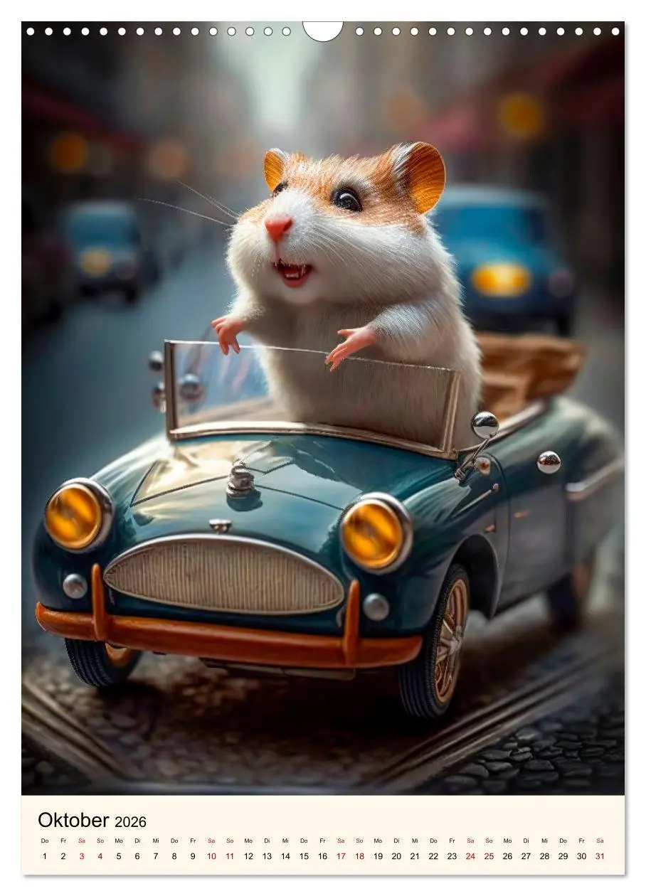 Bild: 9783516330991 | Was für ein Hamster (Wandkalender 2026 DIN A3 hoch), CALVENDO...