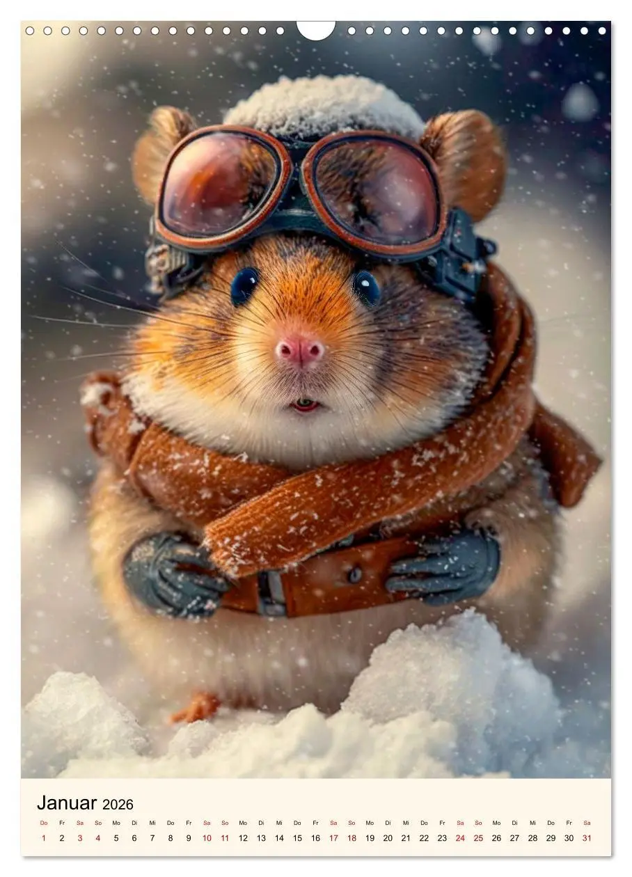 Bild: 9783516330991 | Was für ein Hamster (Wandkalender 2026 DIN A3 hoch), CALVENDO...