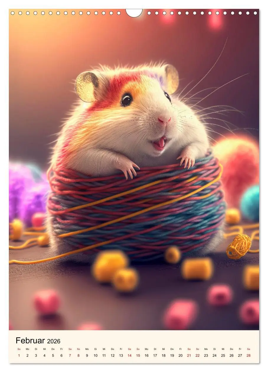 Bild: 9783516330991 | Was für ein Hamster (Wandkalender 2026 DIN A3 hoch), CALVENDO...