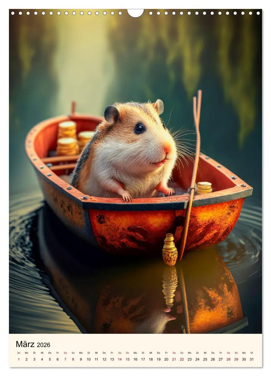 Bild: 9783516330991 | Was für ein Hamster (Wandkalender 2026 DIN A3 hoch), CALVENDO...