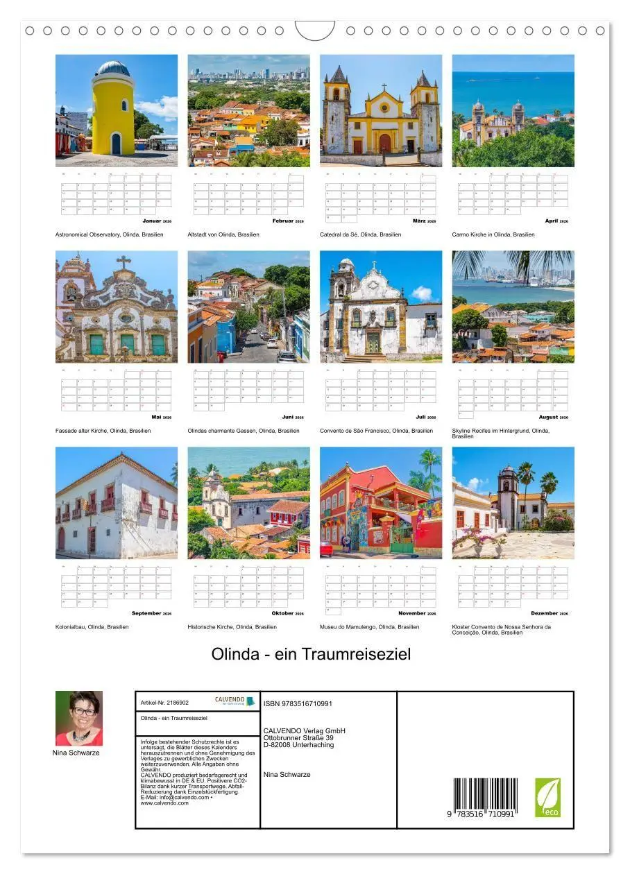 Bild: 9783516710991 | Olinda - ein Traumreiseziel (Wandkalender 2026 DIN A3 hoch),...