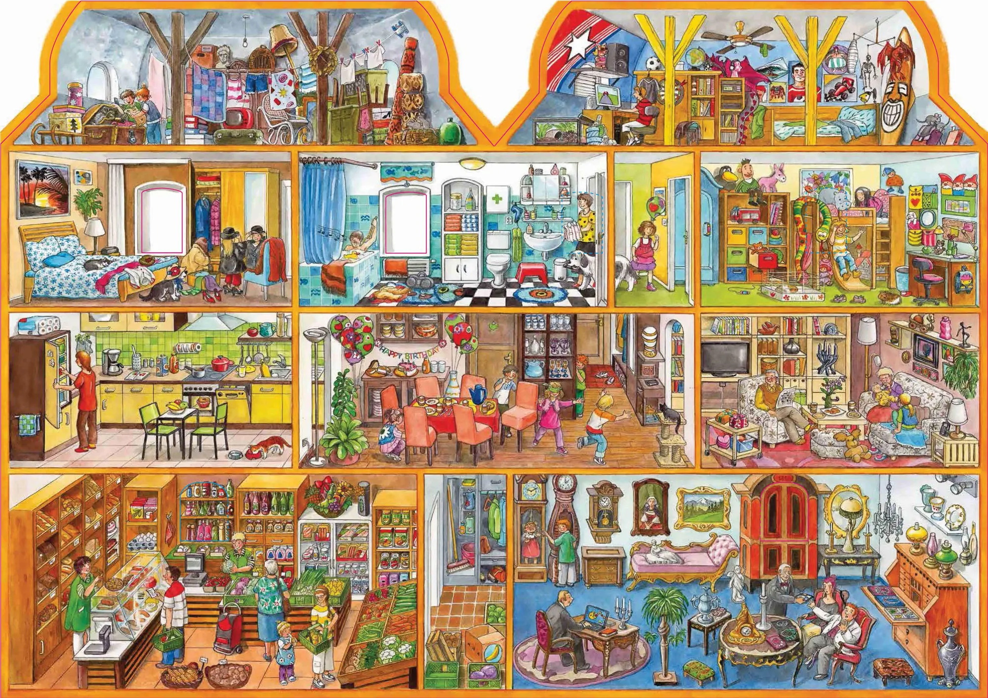 Bild: 9783849900991 | Mein Wimmelhaus. Liebevoll illustriert von Anne Suess | Verlag | Buch
