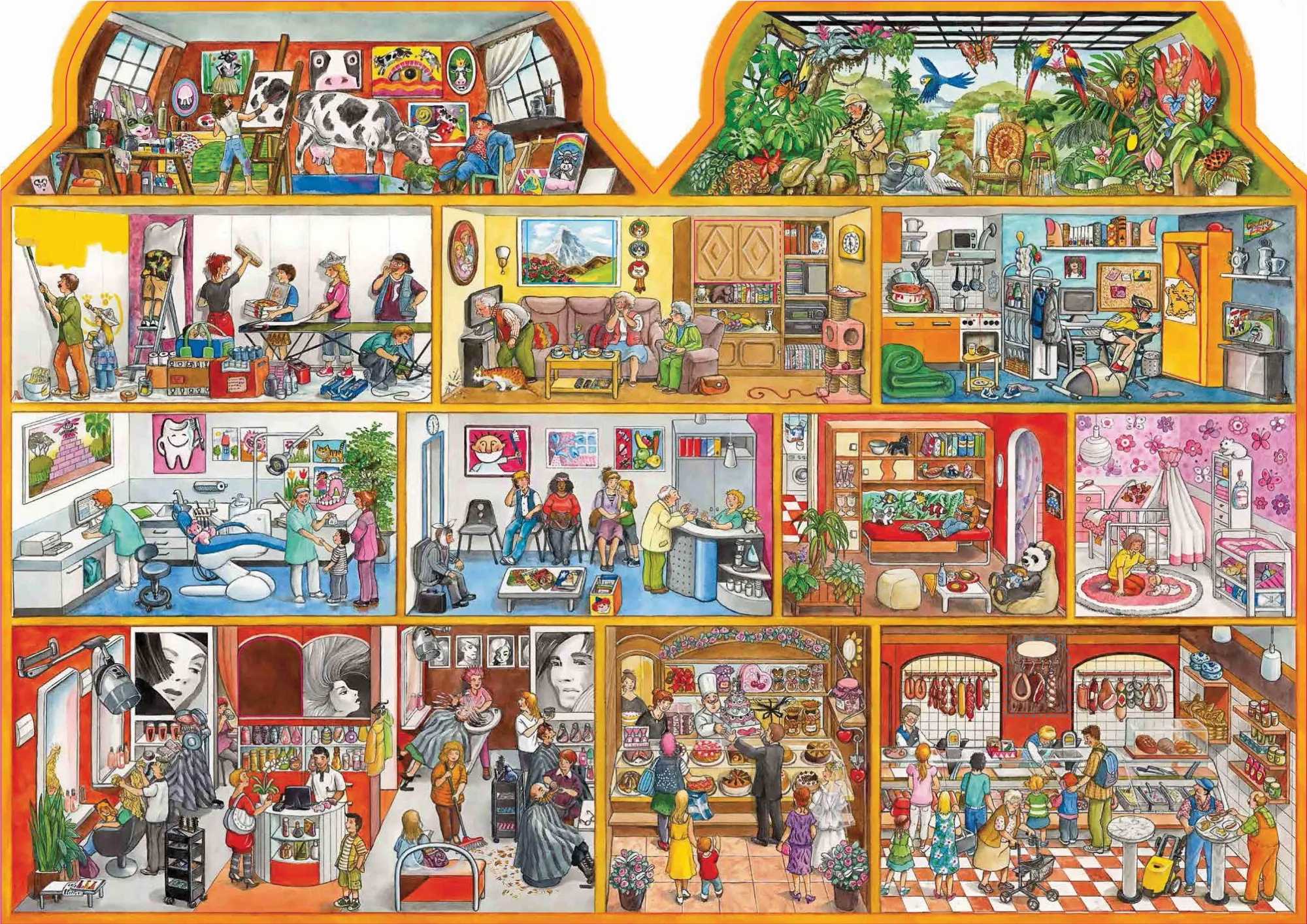 Bild: 9783849900991 | Mein Wimmelhaus. Liebevoll illustriert von Anne Suess | Verlag | Buch