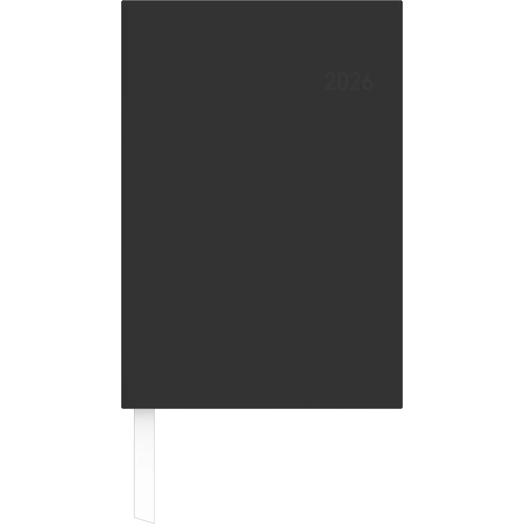 Cover: 4069095001091 | Wochenbuch schwarz 2026 - Bürokalender 14,6x21 cm - 1 Woche auf 2...