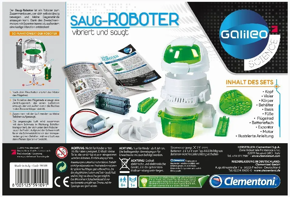 Bild: 8005125591091 | Saug-Roboter (Experimentierkasten) | Spiel | In Kartonage | 59109.1