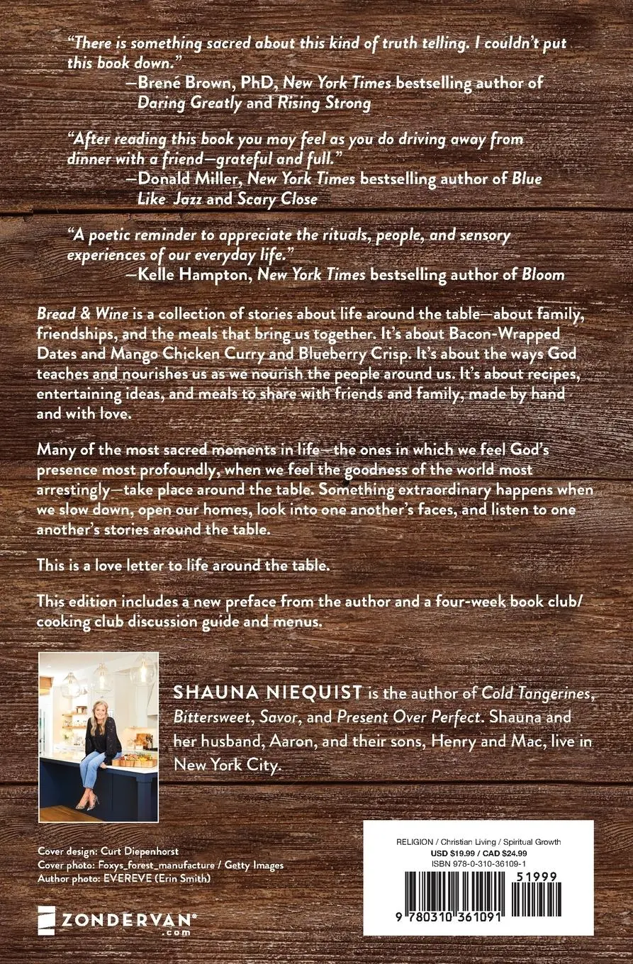 Rückseite: 9780310361091 | Bread and Wine | A Love Letter to Life Around the Table with Recipes
