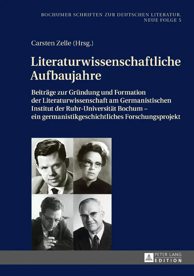 Cover: 9783631681091 | Literaturwissenschaftliche Aufbaujahre | Carsten Zelle | Buch | 2016