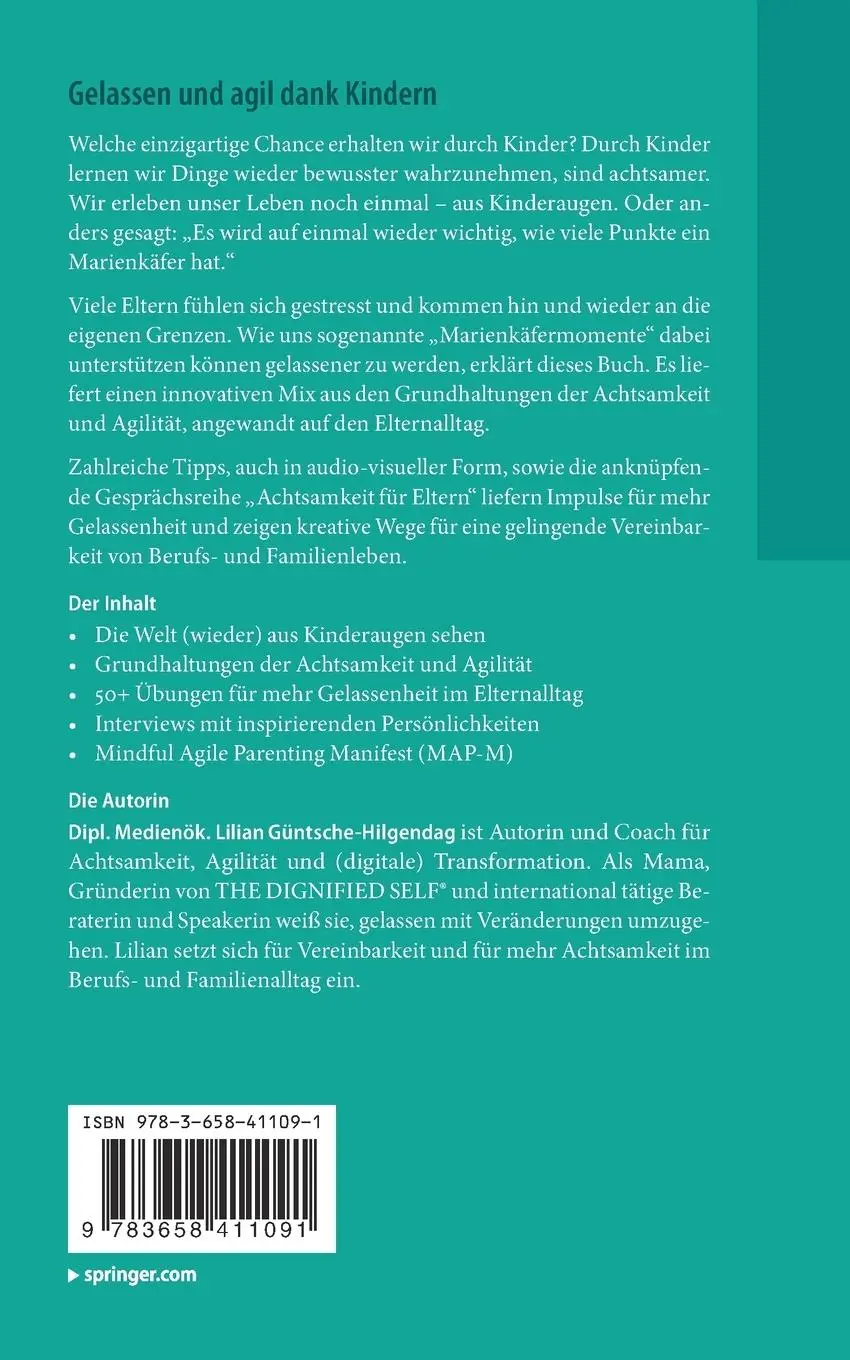 Rückseite: 9783658411091 | Gelassen und agil dank Kindern | Lilian Güntsche-Hilgendag | Buch