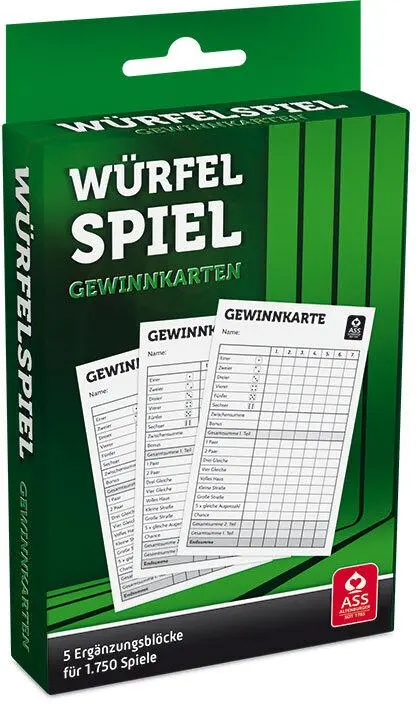 Cover: 4042677171191 | Würfelspiel Gewinnkarten - Blöcke | ASS Altenburger | Spiel | 22517119