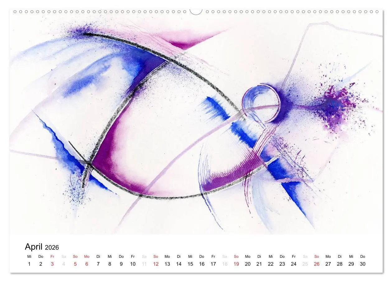 Bild: 9783516071191 | Abstrakte Aquarelle (hochwertiger Premium Wandkalender 2026 DIN A2...