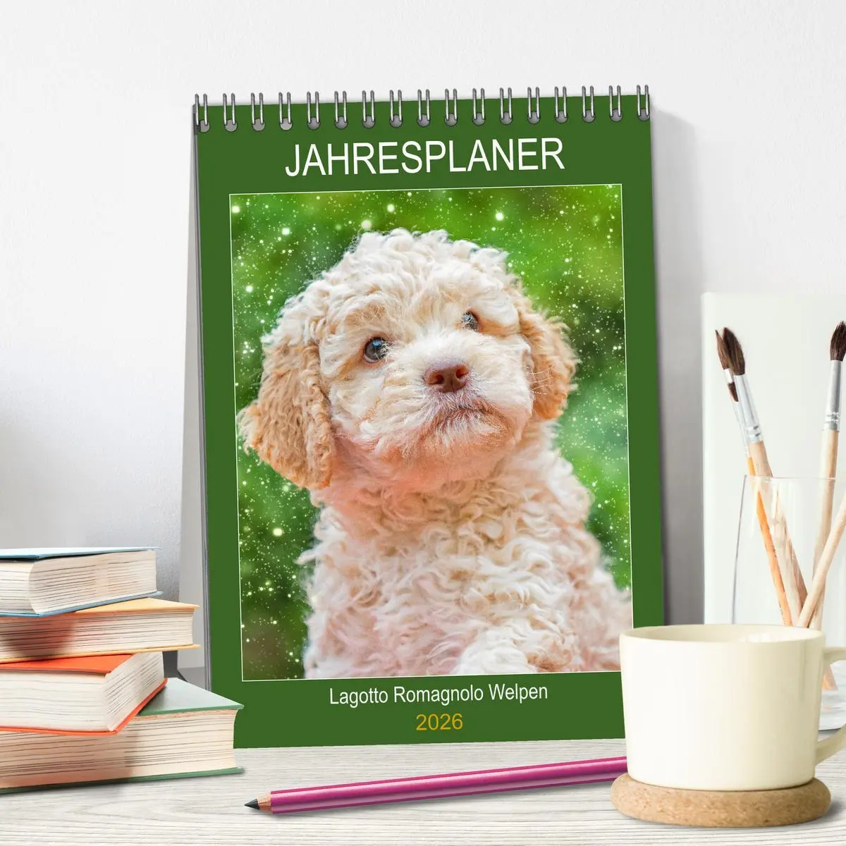 Bild: 9783516381191 | Jahresplaner Lagotto Romagnolo Welpen (Tischkalender 2026 DIN A5...