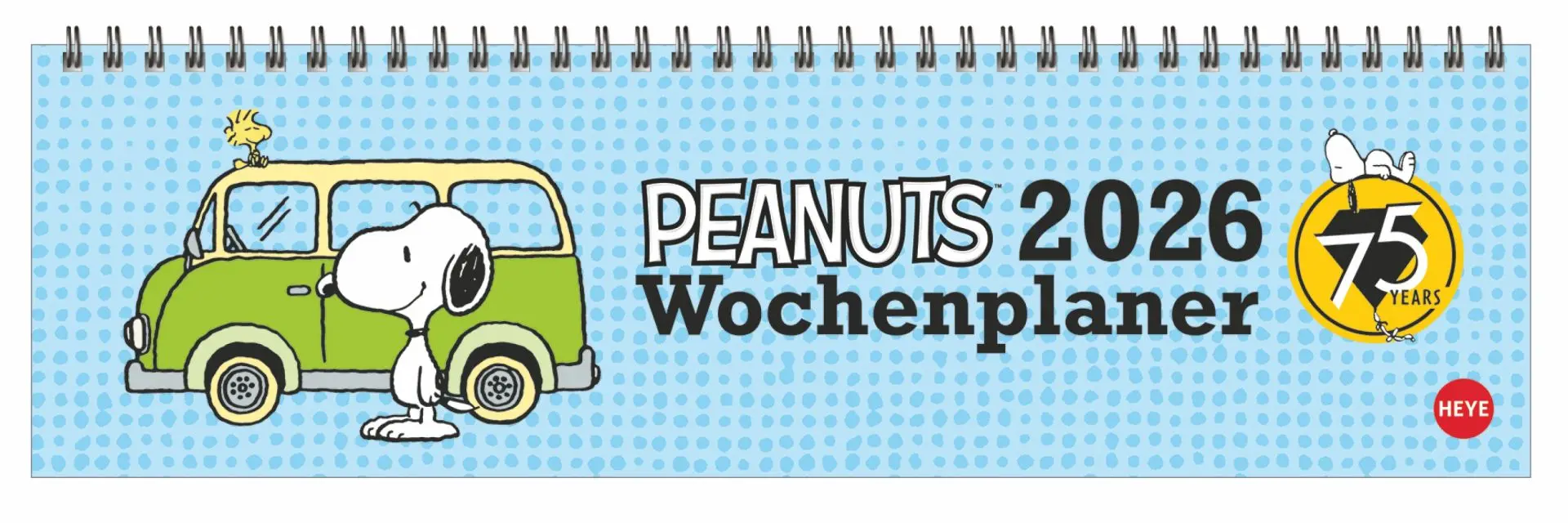 Cover: 9783756411191 | Peanuts Wochenquerplaner 2026 | Heye | Kalender | Spiralbindung | 2026