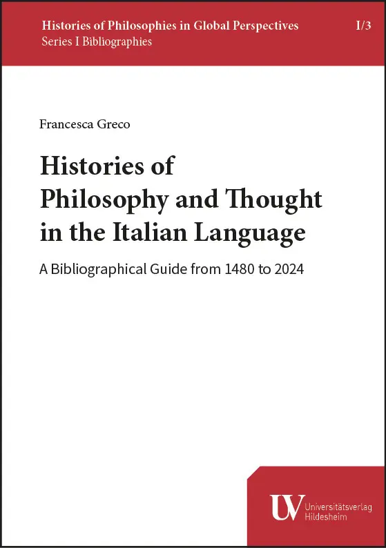 Cover: 9783964241191 | Histories of Philosophy and Thought in the Italian Language | Greco