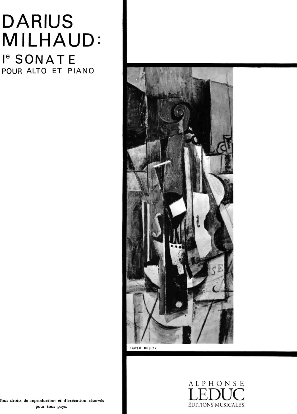 Cover: 9790047311191 | Sonata For Viola And Piano No.1 | Darius Milhaud | Buch