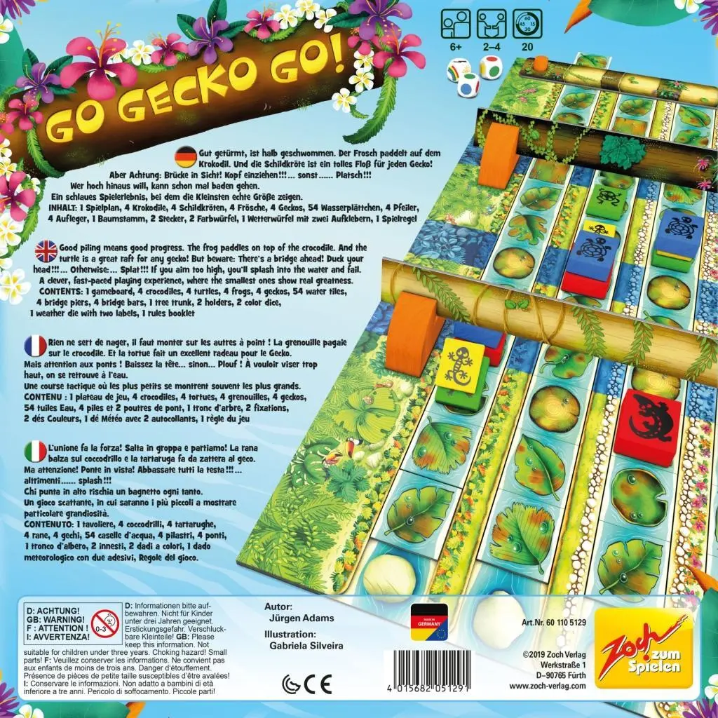 Bild: 4015682051291 | Go Gecko Go | Jürgen Adams | Spiel | 601105129 | Deutsch | 2019