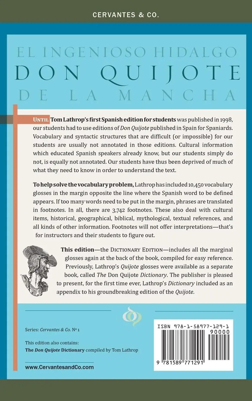 Rückseite: 9781589771291 | Don Quijote | Spanish Edition and Don Quijote Dictionary for Students
