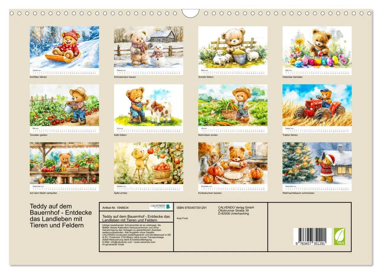 Bild: 9783457351291 | Teddy auf dem Bauernhof - Entdecke das Landleben mit Tieren und...