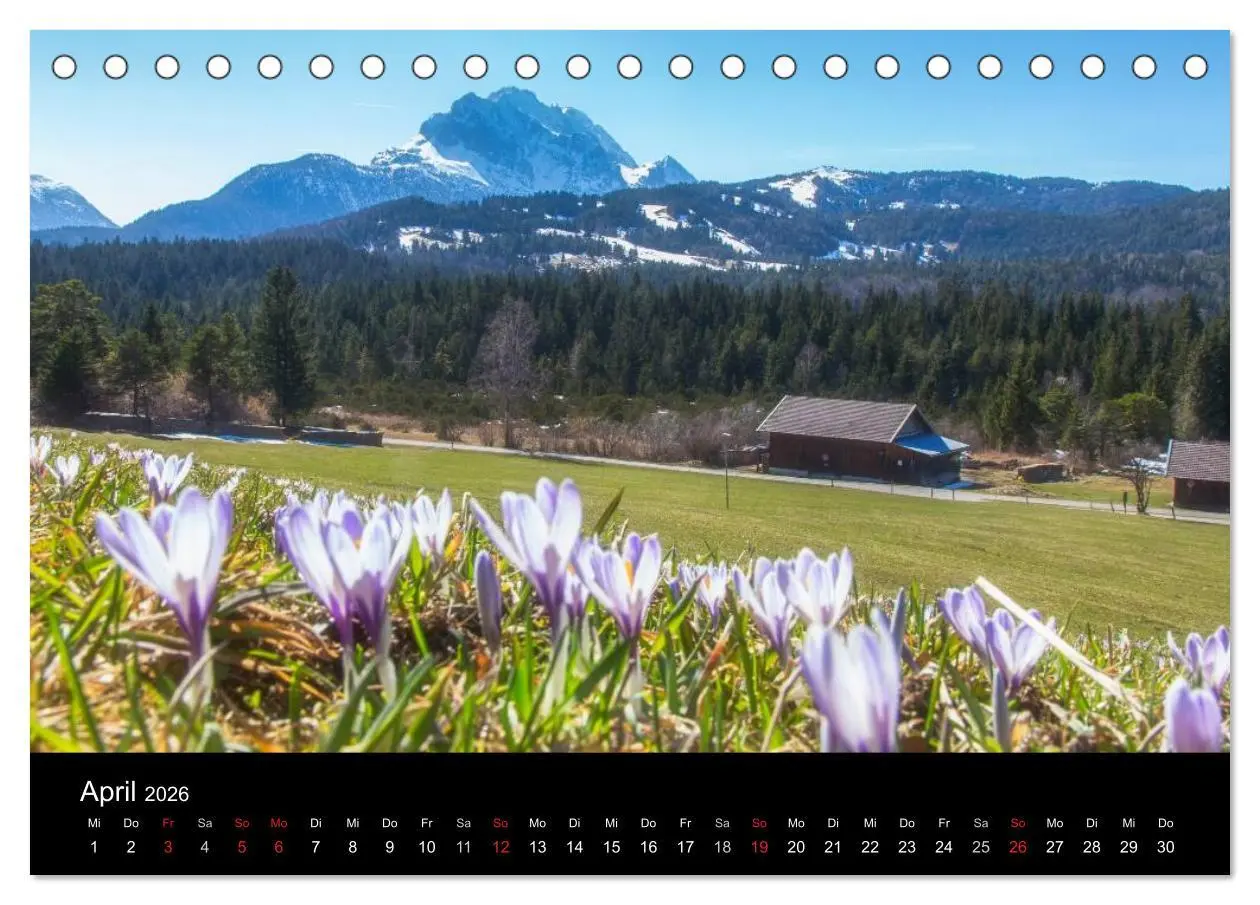 Bild: 9783516061291 | Bergblicke - Elmau (Tischkalender 2026 DIN A5 quer), CALVENDO...
